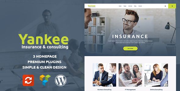 Yankee - Insurance & Consulting WordPress Theme