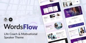 Wordsflow – Life Coach Motivational Speaker Theme