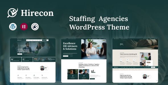 Hirecon – Staffing Agencies WordPress Theme