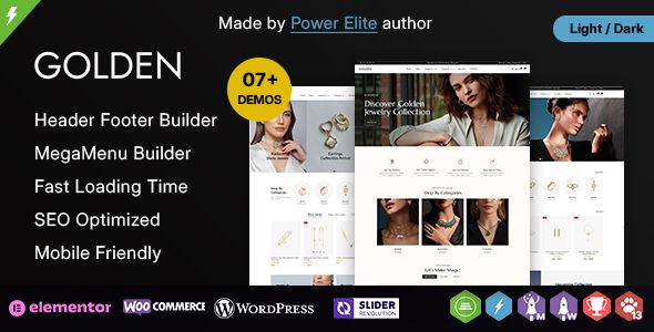 Golden - Jewelry Store and Gem Stone WordPress Theme