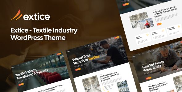 Extice - Textile Industry WordPress Theme