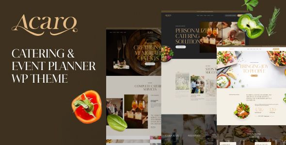 Acaro - Catering & Event Planner WP Theme