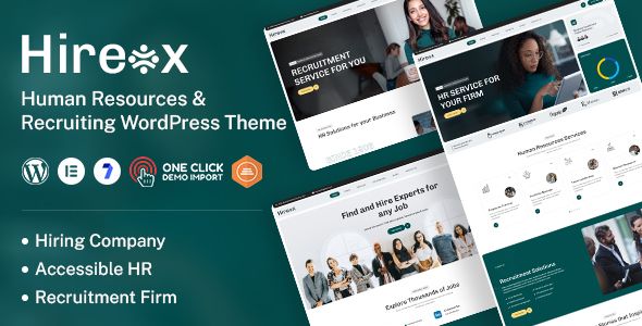 Hireox - Human Resources & Recruiting WordPress Theme