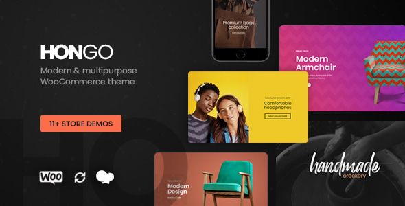 Hongo – Modern Multipurpose WooCommerce WordPress Theme