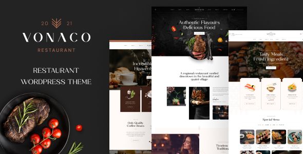Vonaco – Restaurant Coffee Shop WordPress Theme