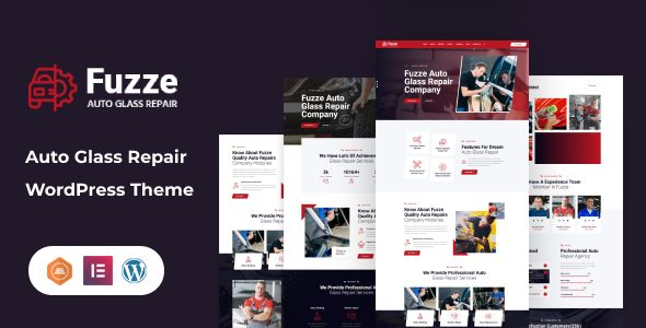 Fuzze – Auto Glass Repair WordPress Theme