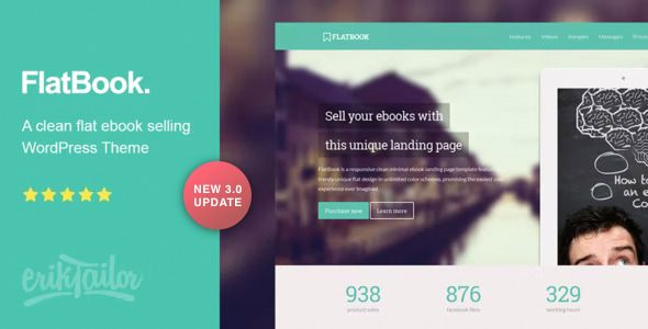 FlatBook – Ebook Selling WordPress Theme