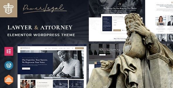 Powerlegal – Law, Lawyer Attorney WordPress Theme
