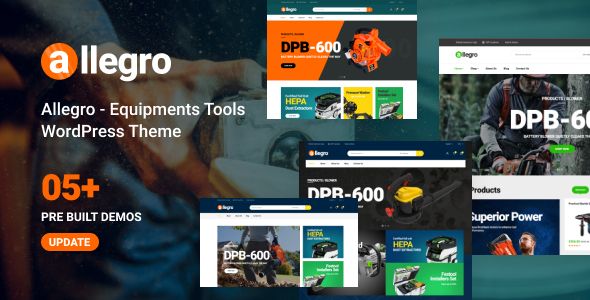 Allegro – Equipment Shop WooCommerce WordPress Theme for Machine Tools