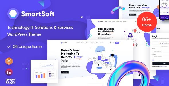 SmartSoft – Technology IT Solutions Services WordPress Theme