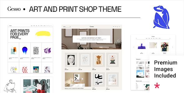 Gesso – Art Print Shop Theme