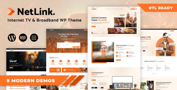 Netlink – Broadband TV Internet Provider WordPress Theme