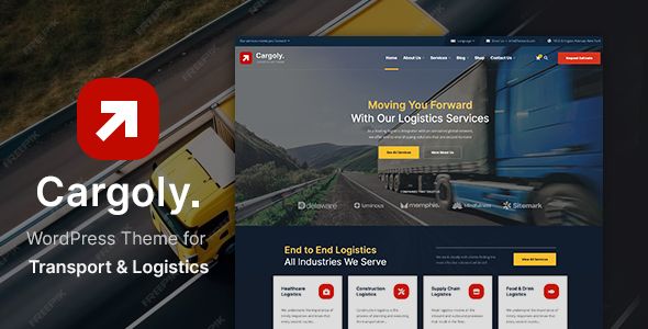 Cargoly – Logistics Transportation WordPress Theme