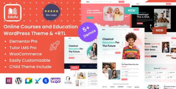 Edufu – Online Courses Education WordPress Theme