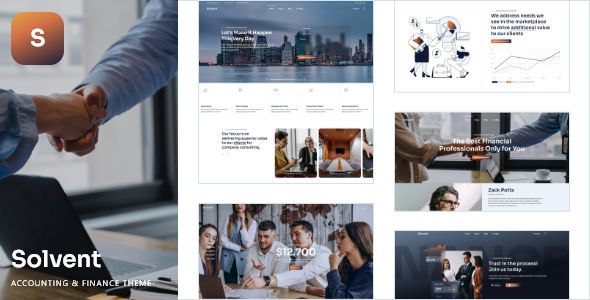 Solvent – Accounting and Finance WordPress Theme