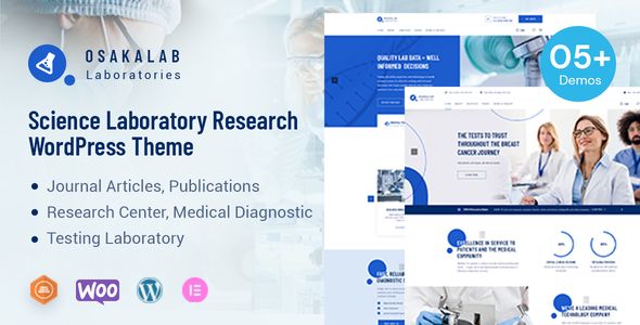 OsakaLab – Science Research Laboratory WordPress Theme