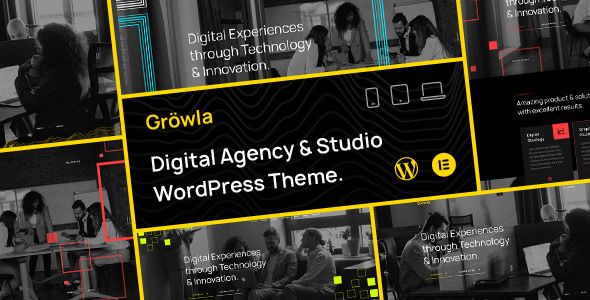 Gröwla – Digital Agency Studio WordPress Theme