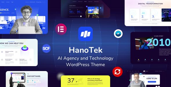 HanoTek – AI Agency Technology WordPress Theme
