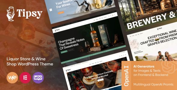 Tipsy – Liquor Store Wine Shop WordPress Theme