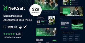 NetCraft – Digital Marketing Agency WordPress Theme