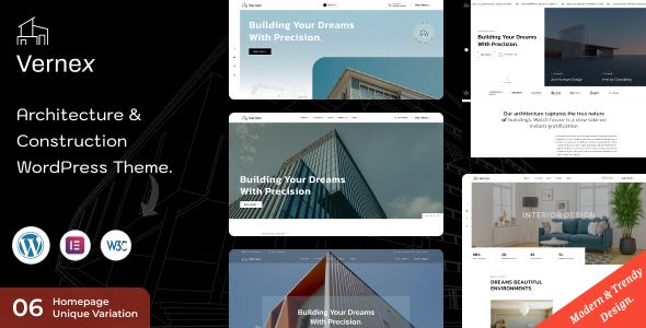 Vernex – Architecture Construction WordPress Theme