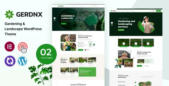 Gerdnx Gardening And Landscaping WordPress Theme