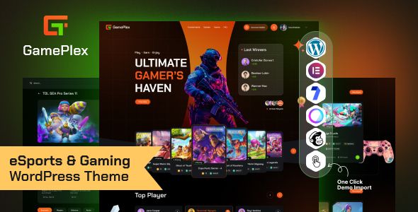 GamePlex – eSports and Gaming NFT WordPress Theme