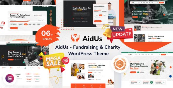AidUs – Fundraising Charity WordPress Theme