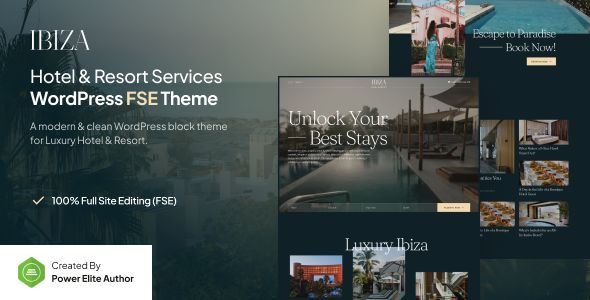 Ibiza – Luxury Hotel Resort FSE WordPress Theme