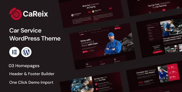 Careix – Car Service Repair WordPress Theme