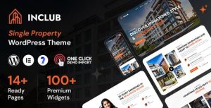 Inclub – Single Property WordPress Theme