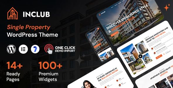 Inclub – Single Property WordPress Theme