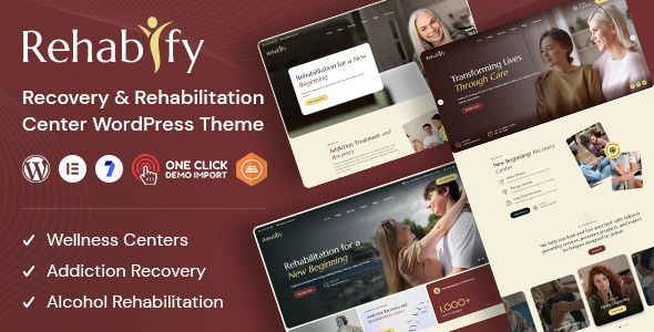Rehabify – Addiction Recovery and Rehabilitation Center WordPress Theme