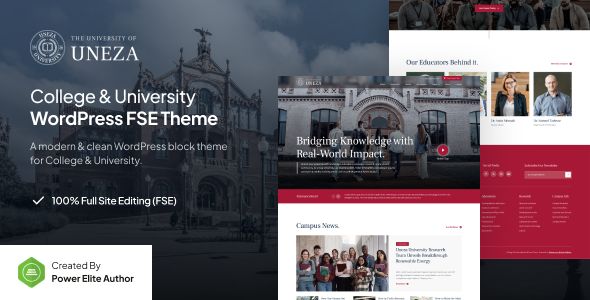 Uneza – College University FSE WordPress Theme