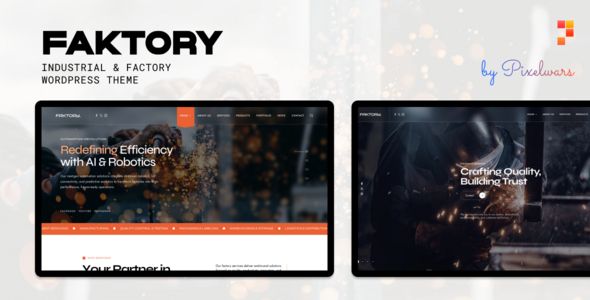 Faktory | Industrial Factory WordPress Theme