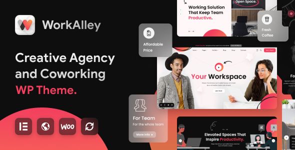 WorkAlley – Creative Agency Coworking WordPress Theme