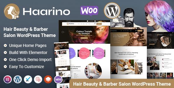 Haarino – Hair Beauty Makeup Salon WordPress Theme