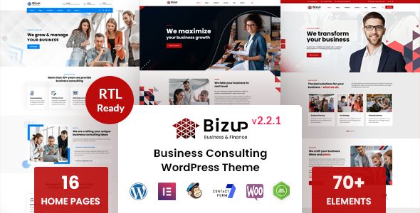 Bizup – Business Consulting WordPress Theme