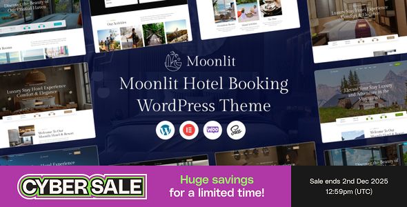 Moonlit – Hotel Booking WordPress Theme