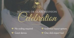 Celebration – Wedding Class Reunion WordPress Theme