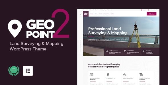 Geopoint – Land Surveying Mapping WP Theme
