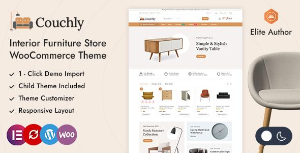 Couchly – Interior Furniture Store WordPress WooCommerce Theme