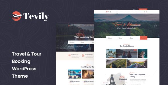 Tevily – Travel Tour Booking WordPress Theme