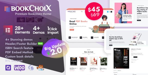 BookChoix – Elementor WooCommerce WordPress Theme