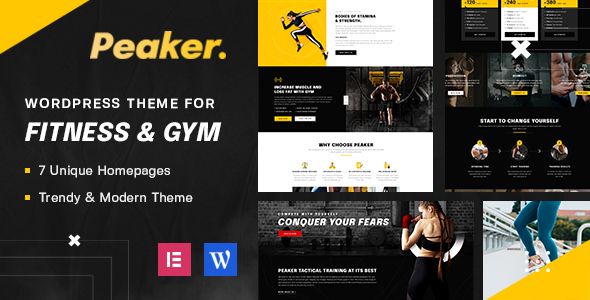 Peaker – Fitness Gym WordPress Theme