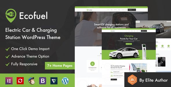 Ecofuel – Electric Car Charging Station WordPress Theme