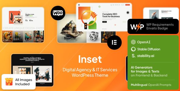 Inset – Digital Agency IT Services WordPress Theme