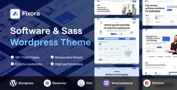 Fixora – SaaS Startup WordPress Theme