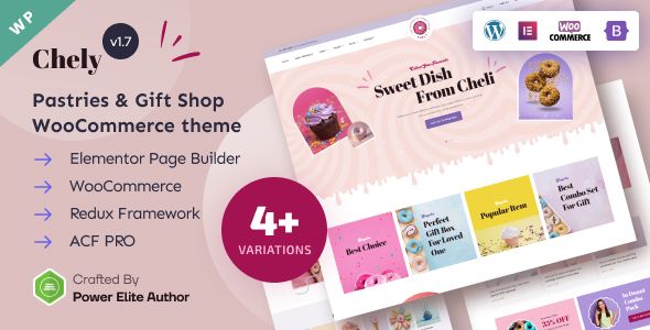 Chely – Pastry Gift Shop WordPress Theme