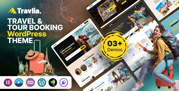 Travlia – Travel Tour Booking WordPress Theme